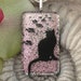 Cat Necklace - Dichroic Fused Glass Jewelry - Dichroic Necklace - Fused Glass Jewelry - Feline Jewelry - Cat Jewelry 081712p100