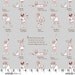 Sarah Jane, Out To Sea, Pirate Girls Pearl Gray Fabric - By the Yard