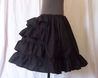 RUFFLE SKIRT Cotton Tiered Petticoat All Colours