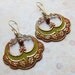 Beneath The Oaks Earrings in Olive and Pumpkin