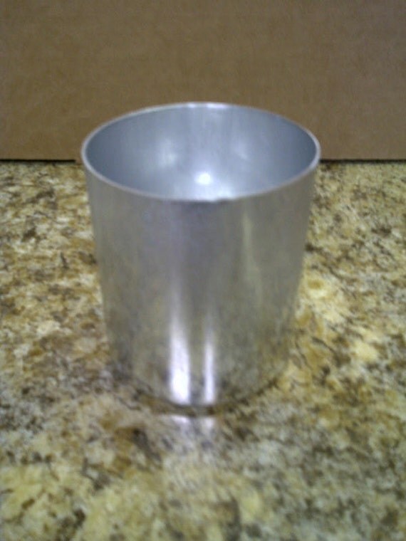 Aluminum Candle Mold Round Pillar 3in x 3.5in by ThePlace4Candles