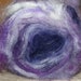 Center pull blended roving. Miss Priss. Merino/bamboo/tussah silk. 4.7oz.