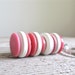 Vintage Stacked Buttons Key Ring - Bubblegum