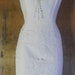 White lace dress cotton linen shift wedding medium from vintage opulence on Etsy