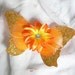 Orange Baby Butterfly Wings - Infant Fairy Wings for Halloween - newborn to 12 months - Photo Prop - Prop for Newborn Photography