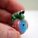 Emilio the Khaki Green Glass Frog Bead
