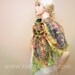 Halloween gift 20% discount Felted scarf Wrap Shawl Wool Silk Hand dyed Mustard Olive Rust