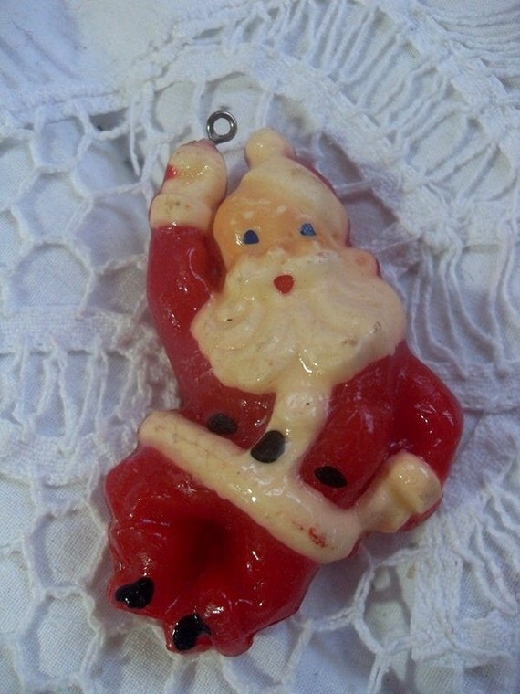 wax santa vintage christmas tree ornament wax santa vintage christmas tree ornament