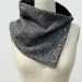 Unisex Oversized Peppered Black and White Military Inspired Classic Scarflette