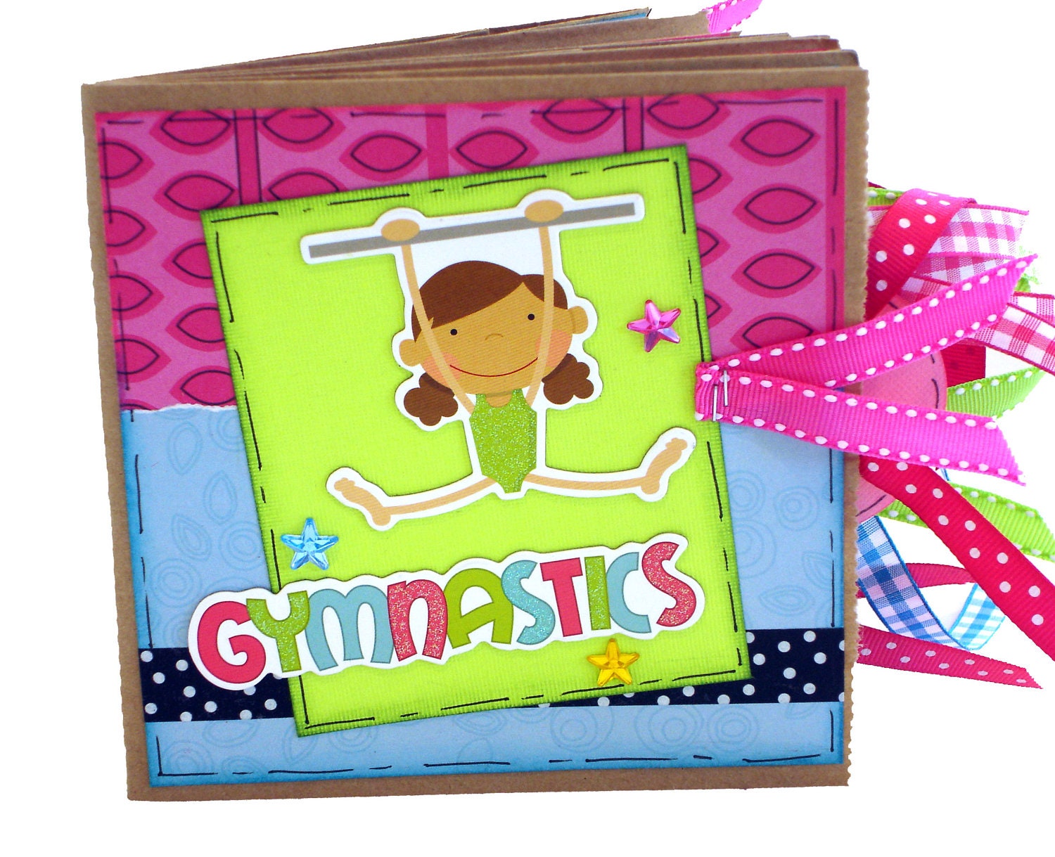 Gymnastics Sports Scrapbook Paper Bag Album