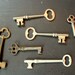 6 vintage Skeleton Keys
