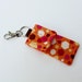 Keyring pouch Square pouch USB case geometric print hexagons