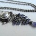 Tanzanite and Reclaimed Silver Oxidized Necklace