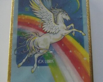 Vintage Ex Libris Antioch Bookplates set of 26 Unicorn Fairy pegasus fantasy Vintage Ex Libris Antioch Bookplates set of 26 Unicorn Fairy pegasus fantasy