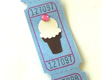 ice cream ticket etsy