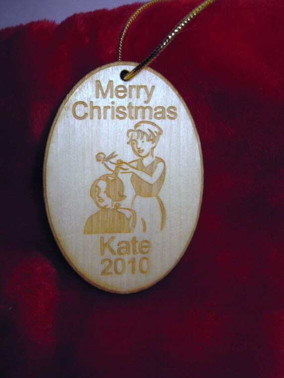 christmas ornament personalized wooden hairdresser christmas christmas ornament personalized wooden hairdresser christmas