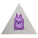 Womens oversized viscose tank top - boho fashion - arrows and lace screenprint on orchid - THE NOMAD