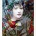Fine Art Print, Giclee Archival Print, Woman Portrait, Portrait, Photomontage, Collage, Humming Birds