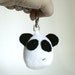 Panda Bear Keychain, Zipper Pull READY TO SHIP