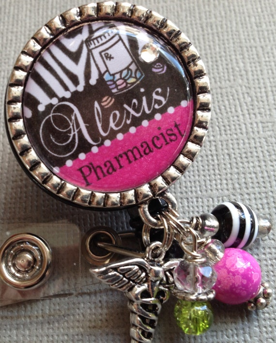 Items Similar To Pharmacist ID Badge Reel Personalized