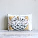 ON SALE Vintage 1940s Embroidered Kitten Pillow / Hand Painted Cushion