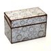 Sale Wood Recipe Box Cream and Brown Clocks READY TO SHIP Fits 4x6 Cards