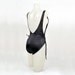 SALE Sexy Vintage 80s Black Swim Suit Bathing Suit Super Low Cut Sides And High Leg Openings NOS