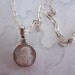 Mother of Pearl Angel Pendant Necklace on Sterling Chain