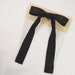 Black Western Style Vintage 40s Clip Bow Tie by Penwood