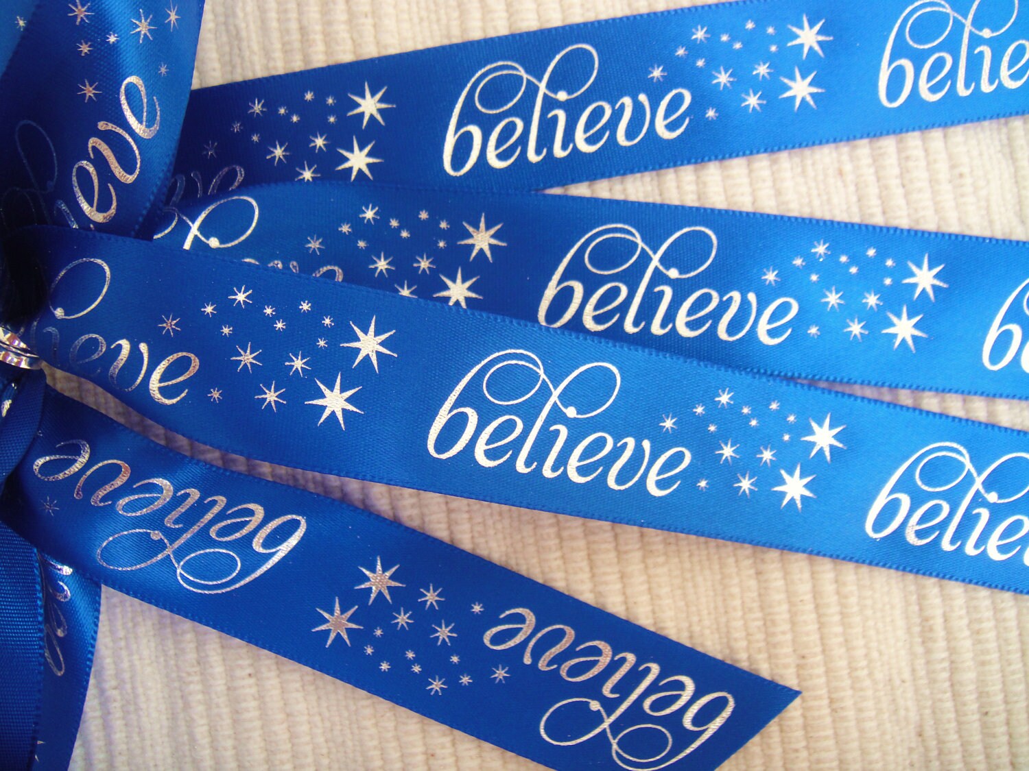 Believe Ribbon Choose Your Color 100 yards