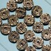Antique Hand Carved Smoked Mother Of Pearl Buttons On Original Card - Mode de Paris (lot 24)
