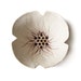 Ceramic bowl Poppy flower bowl in cream pottery Wedding or birthday gift for her under 30 Home decor candle holder sculpture ring holder