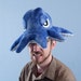 Fleece Octopod Hat/Pillow - Blue Tie-Dye