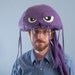 Fleece Jellyfish Hat - Purple