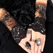 Armwarmers, Earthy Browns, Tribal, Lace, Circus, Hoop, Blue Glitter, Dark Fusion Boutique, Lucretia Renee