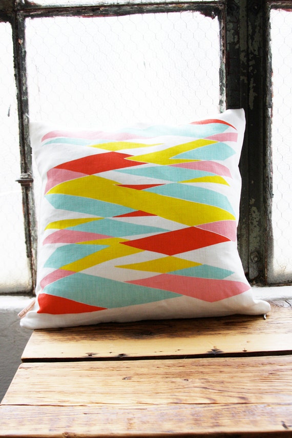 SALE Highway Pillow Cover 16 x 16