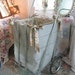 50% OFF - Treasury Item - Flea Market Cart Custom Liner - Shabby French Prairie Cottage - Sage Neutrals Roses
