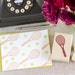 Tennis Racquet and Tennis Balls Rubber Stamp Set - Handcrafted Wood Mounted - Great for Invitations Decorations Scrapbooks