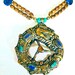 Nepalese Dragon Circle - Blue & Green
