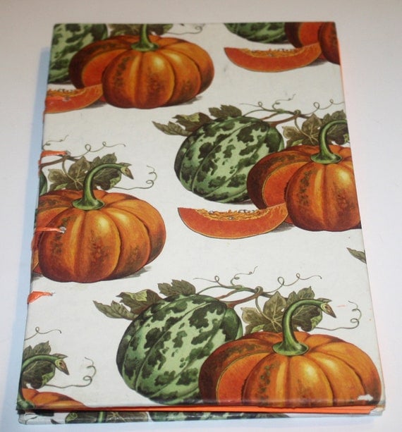 Pumpkin Harvest Coptic Stitch Journal