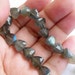 Labradorite Gemstone Briolette AAA Faceted Trillion 8mm 8 beads