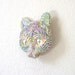 Pastel Cosmic Cat Sculpture Visionary Art OOAK