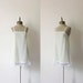 van raalte 1960s vintage yellow chiffon mini chemise sz XS-S