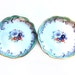 Vintage Bavaria Porcelain Trinket Dishes, Miniature Plates