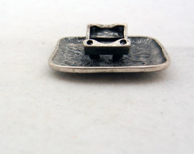 Primitive Antique Silver-tone Slide Charm