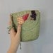 Vintage LUA Purse / 1980s Bucket Bag / Raffia Purse