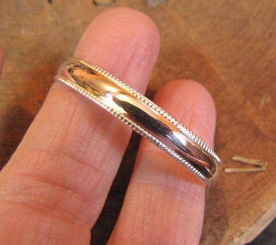 Sterling Silver Newborn Baby Bracelet with by sistersilver on Etsy