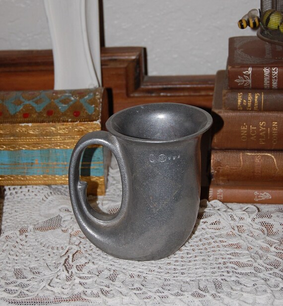 Vintage Wilton Armetale RWP Pewter French Horn Beer Mug Stein
