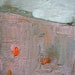 Landscape with Pumpkins, Original mini oil painting on canvas board, 5 x 3
