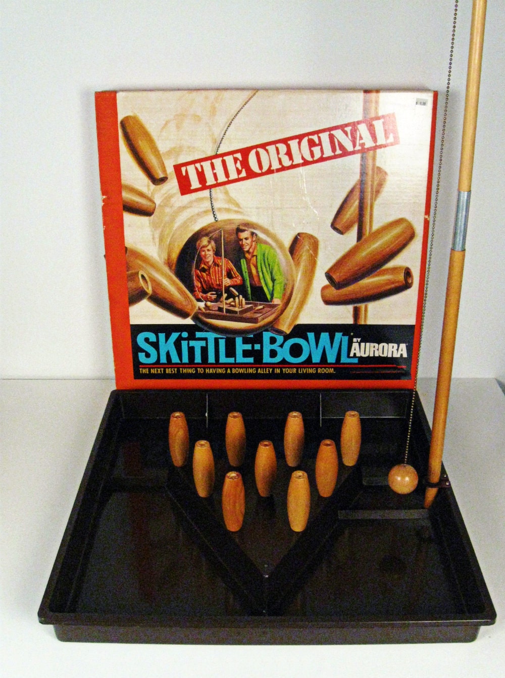 Vintage The Original Skittle Bowl Game Aurora Products